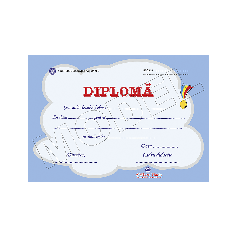 Diploma scolara 2016 model 3